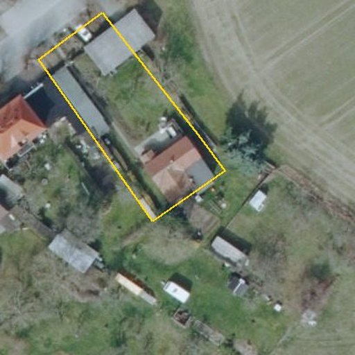 Luftbild Berthelsdorfer Allee 6, 02747 Herrnhut — Flurstück 253/1 mit Grundstücksgrenze