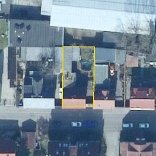 Luftbild Stahmelner Straße 158, 04159 Leipzig — Flurstück 72 mit Grundstücksgrenze