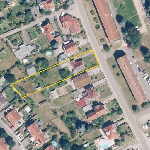 Luftbild Luckaer Straße 10, 04603 Windischleuba — Flurstück 16122400100192______ mit Grundstücksgrenze