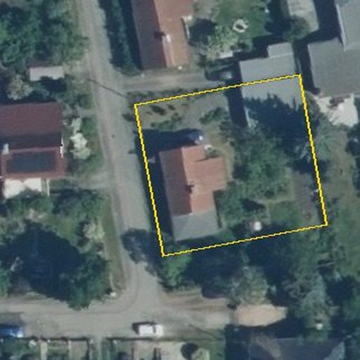 Luftbild Bruckdorfer Straße 7, 06184 Zwintschöna — Flurstück 15216100700633______ mit Grundstücksgrenze