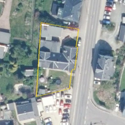 Luftbild Göltzschtalstraße 82, 08209 Auerbach — Flurstück 297/6 mit Grundstücksgrenze