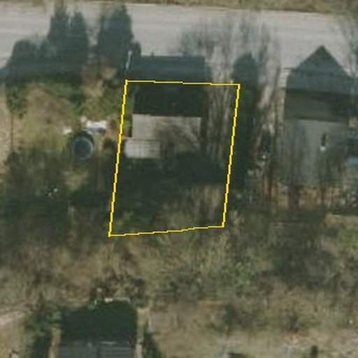 Luftbild Berliner Straße 148, 21481 Lauenburg/Elbe, Flurstück 35/3 mit Grundstücksgrenze