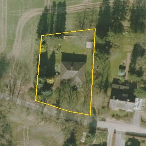 Luftbild Kremerbergredder 18, 22926 Ahrensburg — Flurstück 01500101300882______ mit Grundstücksgrenze