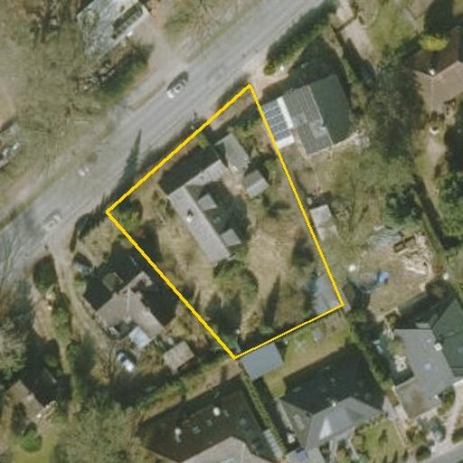 Luftbild Alte Landstraße 23, 22941 Jersbek — Flurstück 015131001000540010__ mit Grundstücksgrenze