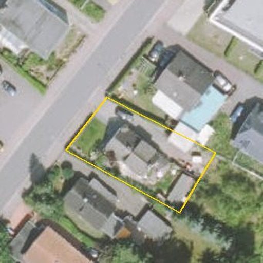 Luftbild Funkenberg 35, 24568 Kaltenkirchen — Flurstück 01905601500458______ mit Grundstücksgrenze
