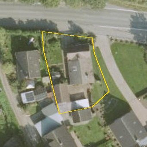 Luftbild Lübscher Landweg 4, 25361 Süderau — Flurstück 012123002000070030__ mit Grundstücksgrenze