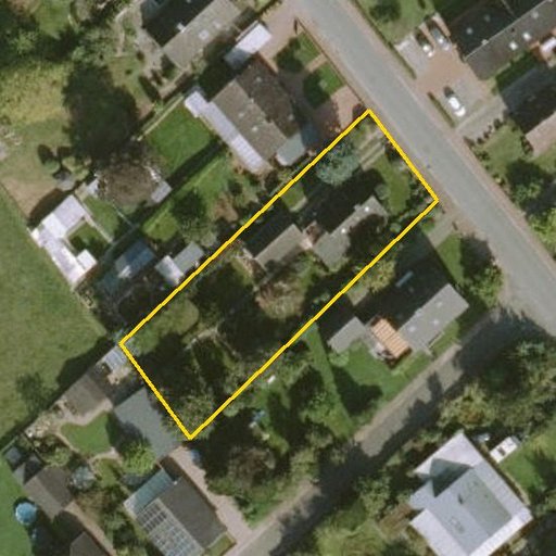 Luftbild Nachtigallentwiete 29, 25364 Westerhorn — Flurstück 016585007000510014__ mit Grundstücksgrenze