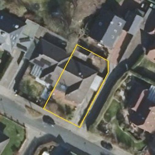 Luftbild Georg-Schipper-Straße 107, 26388 Wilhelmshaven — Flurstück 030902004000550124__ mit Grundstücksgrenze