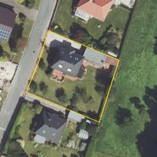 Luftbild Im Dorfe 10, 27246 Borstel — Flurstück 03351901300021______ mit Grundstücksgrenze
