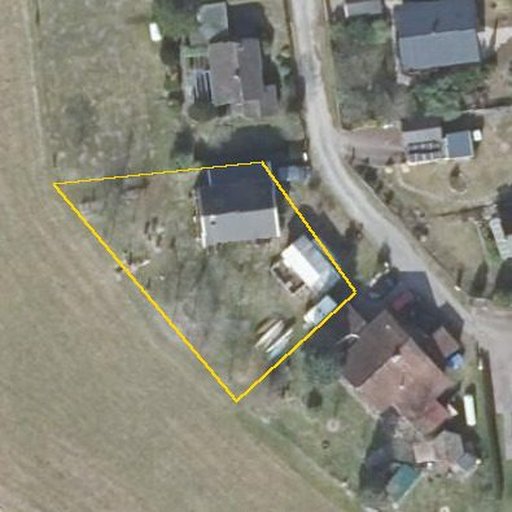 Luftbild Weidensteg 8, 29308 Winsen (Aller) — Flurstück 033748022001340005__ mit Grundstücksgrenze