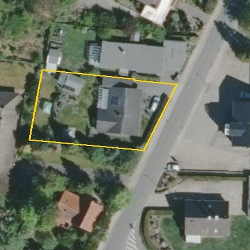 Luftbild Schröderstraße 26, 29640 Schneverdingen, Flurstück 20/368 mit Grundstücksgrenze