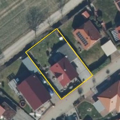 Luftbild Friedrich-Deike-Ring 9, 31185 Groß Himstedt — Flurstück 129/14 mit Grundstücksgrenze