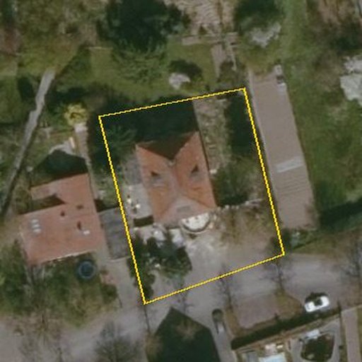 Luftbild Lindenstraße 7, 31246 Ilsede — Flurstück 035531014014050116__ mit Grundstücksgrenze