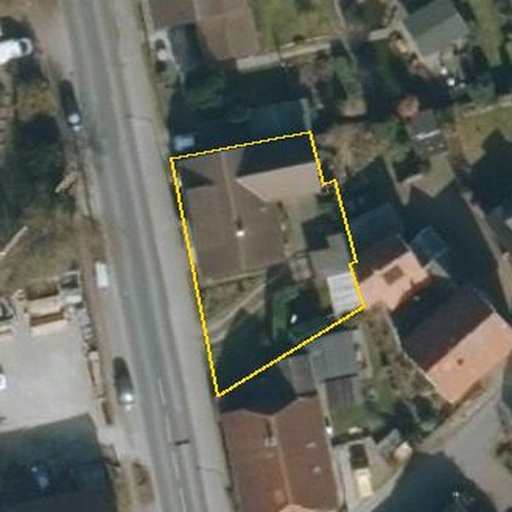 Luftbild Rethener Straße 47A, 31319 Sehnde, Flurstück 199/1 mit Grundstücksgrenze