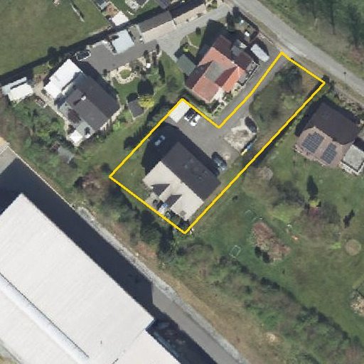 Luftbild Kohlenweg 7a, 32832 Augustdorf, Flurstück 137 mit Grundstücksgrenze