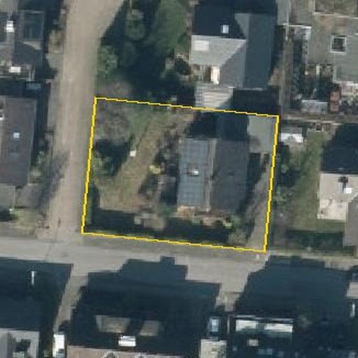 Luftbild Abt-Bernhard-Straße 4, 33428 Marienfeld — Flurstück 05253101600225______ mit Grundstücksgrenze
