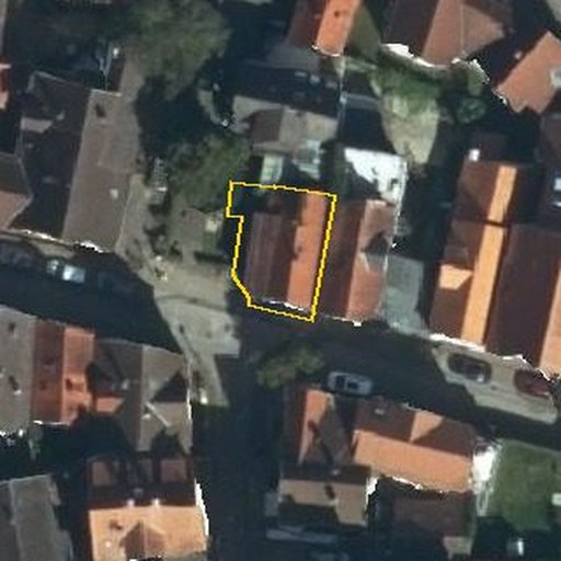 Luftbild Neue Straße 19, 34537 Bad Wildungen — Flurstück 061837001001350001__ mit Grundstücksgrenze