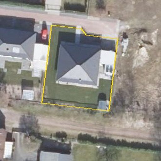 Luftbild Im Häg 15a, 38474 Tülau, Flurstück 204/68 mit Grundstücksgrenze
