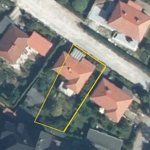 Luftbild Christianental 3, 38855 Wernigerode — Flurstück 151195045006850062__ mit Grundstücksgrenze