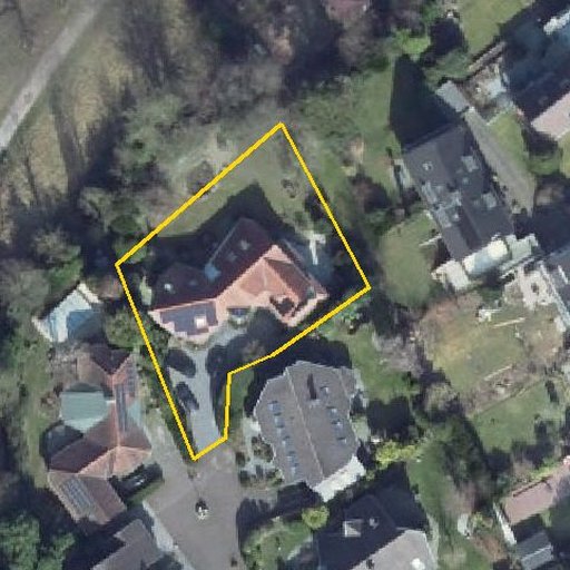 Luftbild Hasenkampstraße 15a, 44795 Bochum — Flurstück 1820 mit Grundstücksgrenze