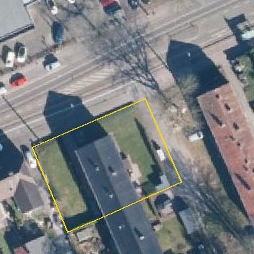 Luftbild Unterstraße 125, 44892 Bochum — Flurstück 05113900700027______ mit Grundstücksgrenze