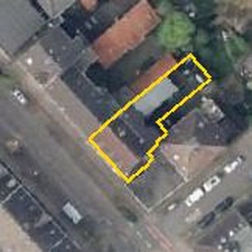 Luftbild Cranger Straße 313, 45891 Gelsenkirchen — Flurstück 05512607900135______ mit Grundstücksgrenze