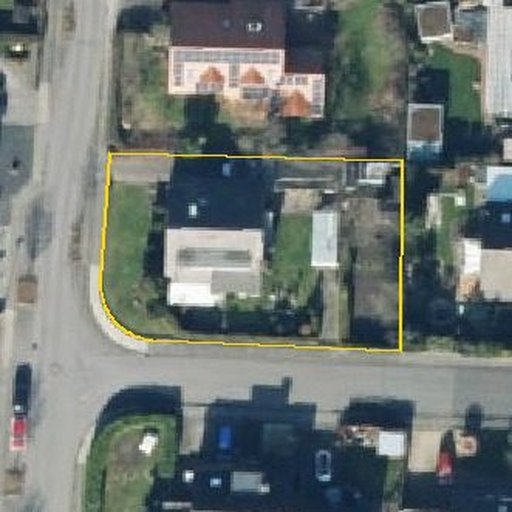 Luftbild Droste-Hülshoff-Straße 13, 48351 Everswinkel — Flurstück 05505803100614______ mit Grundstücksgrenze