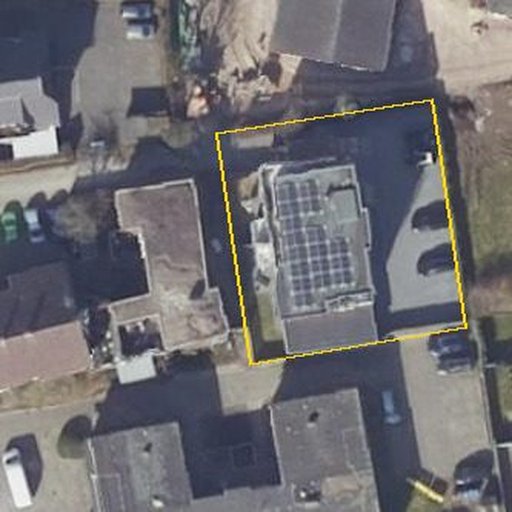 Luftbild Sevelter Straße 25a, 49661 Cloppenburg — Flurstück 031922023000260004__ mit Grundstücksgrenze