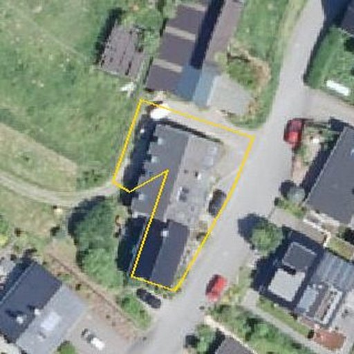 Luftbild Untersteinbach 19, 51429 Bergisch Gladbach — Flurstück 05492301101572______ mit Grundstücksgrenze