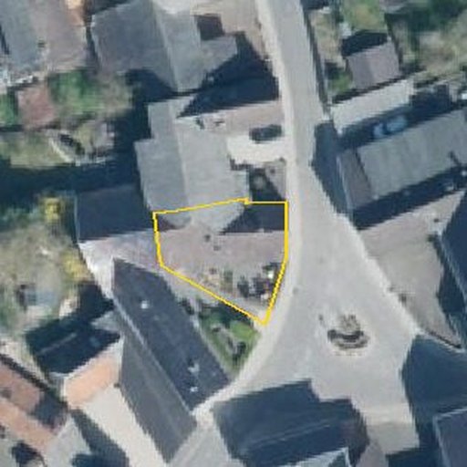 Luftbild Neuhofer Straße 22, 53945 Blankenheim — Flurstück 05437301500048______ mit Grundstücksgrenze