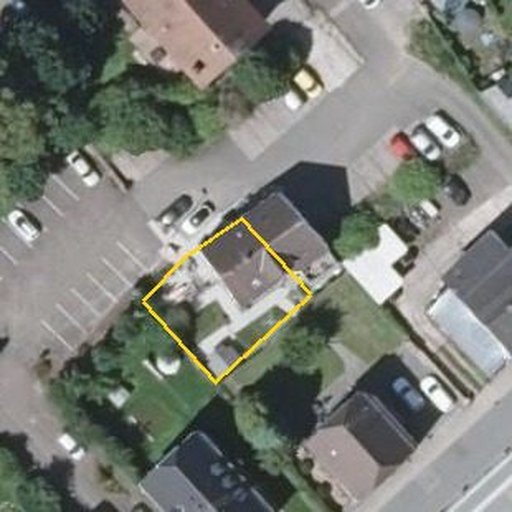 Luftbild Am Talweiher 16, 55765 Birkenfeld — Flurstück 072323023002620006__ mit Grundstücksgrenze
