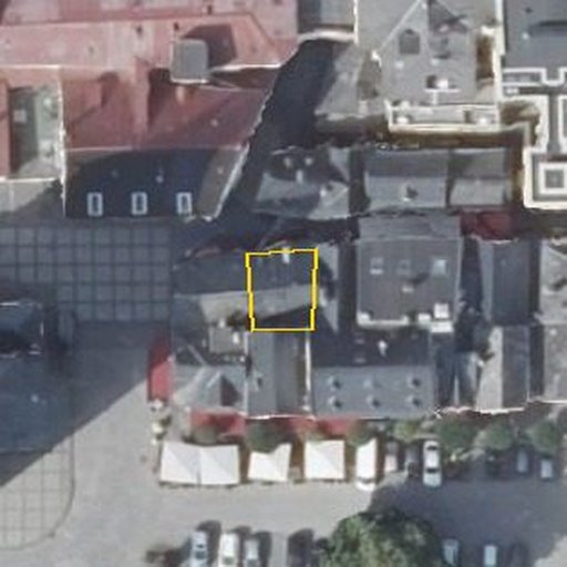 Luftbild Untere Marktstraße 9, 56154 Boppard — Flurstück 071820016004070001__ mit Grundstücksgrenze