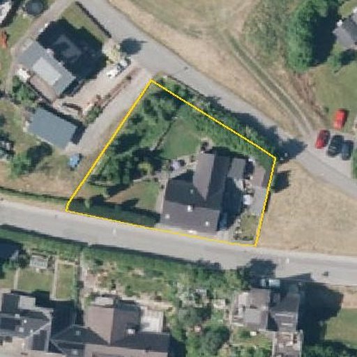 Luftbild Wennemer Straße 10, 59872 Meschede — Flurstück 05151602800037______ mit Grundstücksgrenze