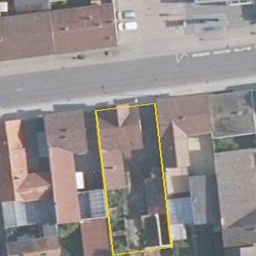 Luftbild Hauptstraße 70, 67133 Maxdorf — Flurstück 07397600000283______ mit Grundstücksgrenze