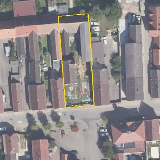Luftbild Hauptstraße 67, 67377 Gommersheim — Flurstück 07547400000274______ mit Grundstücksgrenze