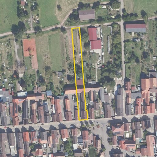 Luftbild Hauptstraße 63, 67377 Gommersheim — Flurstück 07547400000279______ mit Grundstücksgrenze