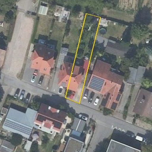 Luftbild Am Stecken 21c, 67435 Neustadt an der Weinstraße — Flurstück 074261000130100004__ mit Grundstücksgrenze