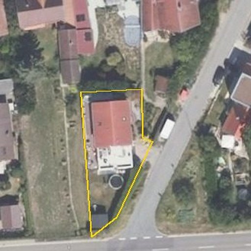 Luftbild Leonhard-Eckel-Siedlung 4a, 67483 Edesheim — Flurstück 6852/46 mit Grundstücksgrenze