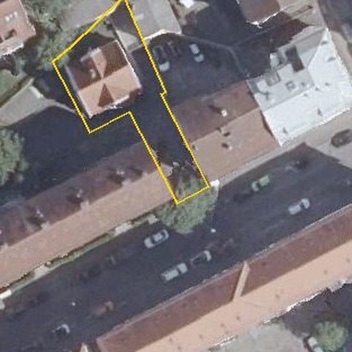 Luftbild Forststraße 80, 70176 Stuttgart — Flurstück 7828/16 mit Grundstücksgrenze