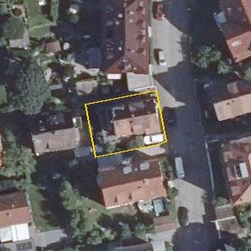 Luftbild Lohengrinstraße 24, 70597 Stuttgart — Flurstück 872/1 mit Grundstücksgrenze