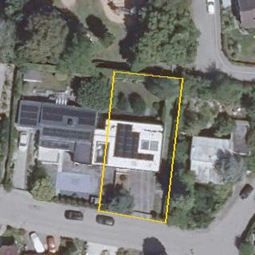 Luftbild Tannenstraße 4, 71083 Herrenberg — Flurstück 164/2 mit Grundstücksgrenze