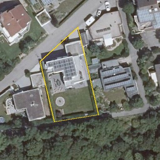 Luftbild Nebringer Weg 13, 71083 Herrenberg — Flurstück 779/1 mit Grundstücksgrenze