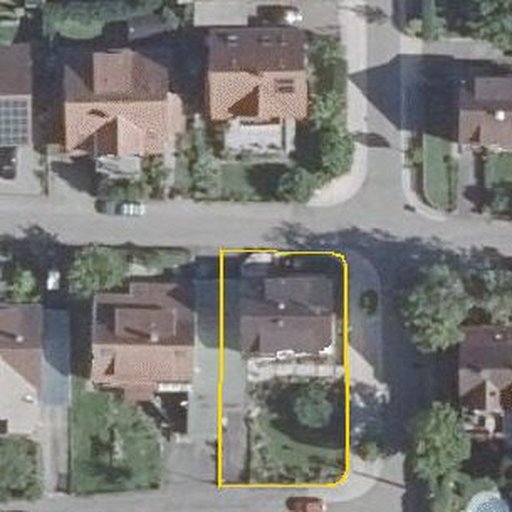 Luftbild Hofackerstraße 2, 71277 Rutesheim — Flurstück 3111 mit Grundstücksgrenze