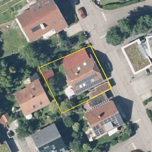 Luftbild Im Brühl 6, 72127 Kusterdingen — Flurstück 3164 mit Grundstücksgrenze