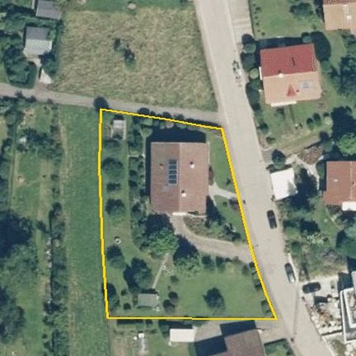 Luftbild Vogelsbergstraße 27, 72336 Balingen — Flurstück 575 mit Grundstücksgrenze