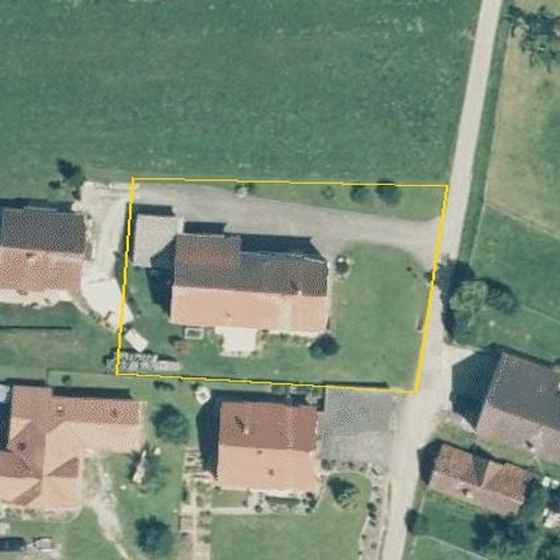Luftbild Haagstraße 23, 72401 Haigerloch — Flurstück 1882 mit Grundstücksgrenze