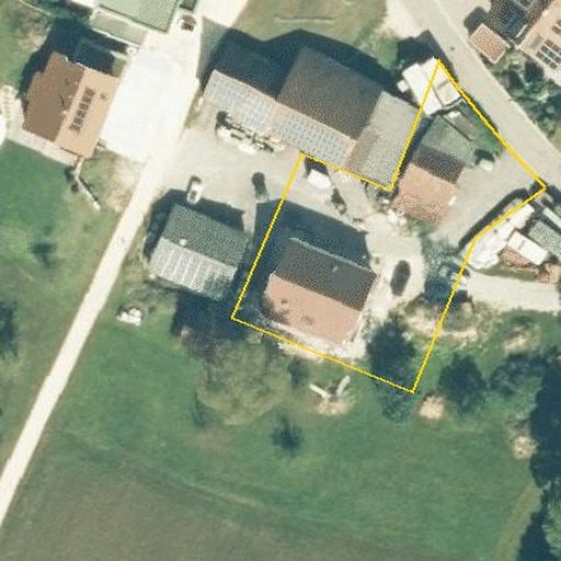 Luftbild Braunweg 1, 73054 Eislingen/Fils — Flurstück 1212/3 mit Grundstücksgrenze