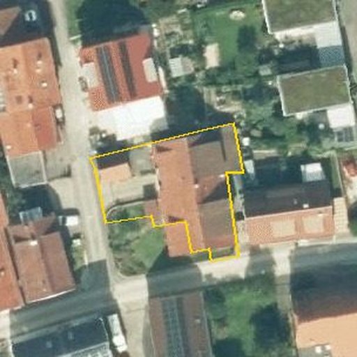 Luftbild Teckstraße 41, 73277 Owen — Flurstück 35/1 mit Grundstücksgrenze