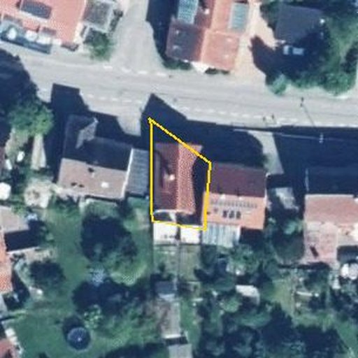 Luftbild Waldhäuser Straße 10, 73432 Aalen — Flurstück 31/1 mit Grundstücksgrenze