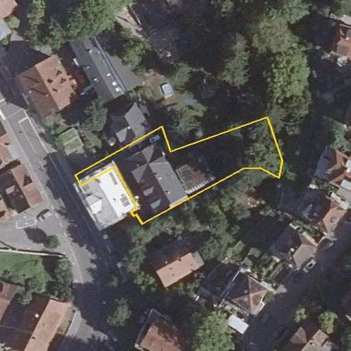 Luftbild Mittlere Beutau 44/1, 73728 Esslingen am Neckar — Flurstück 707/2 mit Grundstücksgrenze